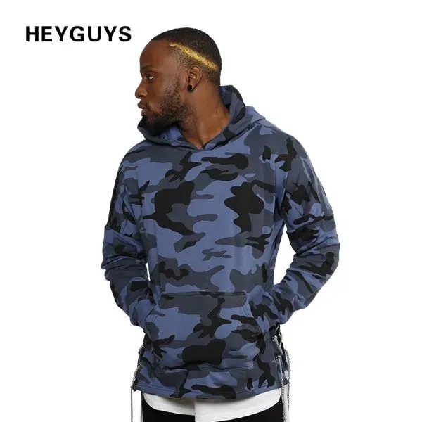 Men's Hoodie Camo Sweatshirt - Men's Hoodie Camo Sweatshirt - Image 2 of 5