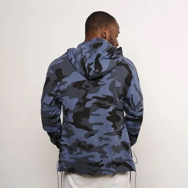 Men's Hoodie Camo Sweatshirt - Men's Hoodie Camo Sweatshirt - Image 4 of 5