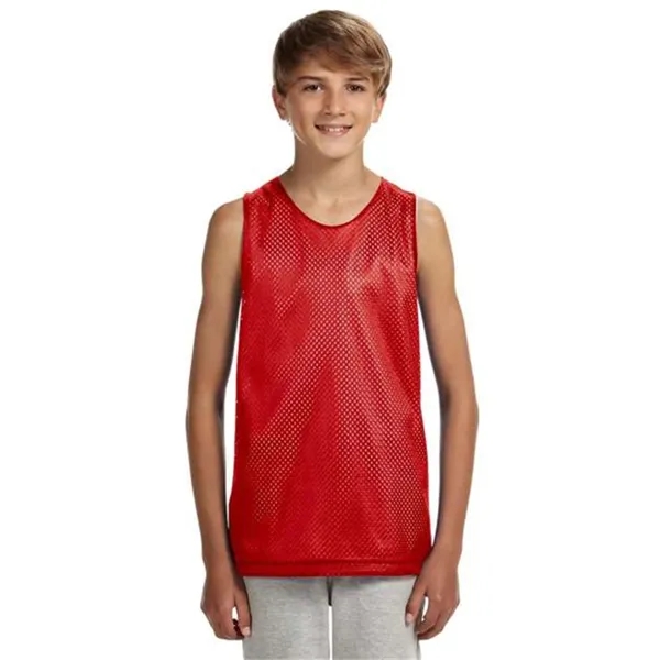 A4 Youth Reversible Mesh Tank Top - A4 Youth Reversible Mesh Tank Top - Image 1 of 4