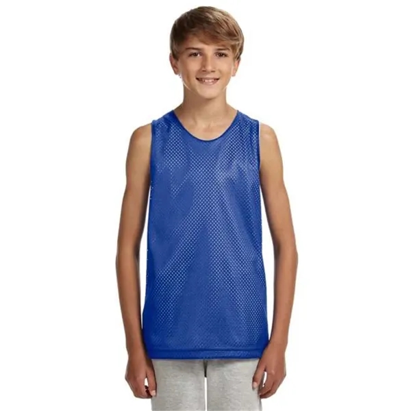 A4 Youth Reversible Mesh Tank Top - A4 Youth Reversible Mesh Tank Top - Image 2 of 4