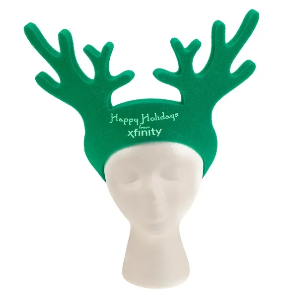 15" Foam Reindeer Antlers Visor - 15" Foam Reindeer Antlers Visor - Image 1 of 2