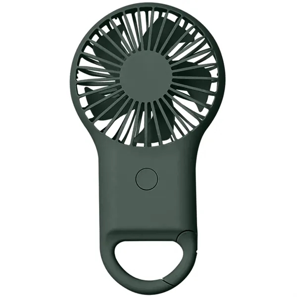 Mini Pocket Fan with Mountaineering Buckle - Mini Pocket Fan with Mountaineering Buckle - Image 2 of 6