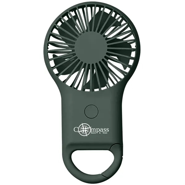 Mini Pocket Fan with Mountaineering Buckle - Mini Pocket Fan with Mountaineering Buckle - Image 1 of 6