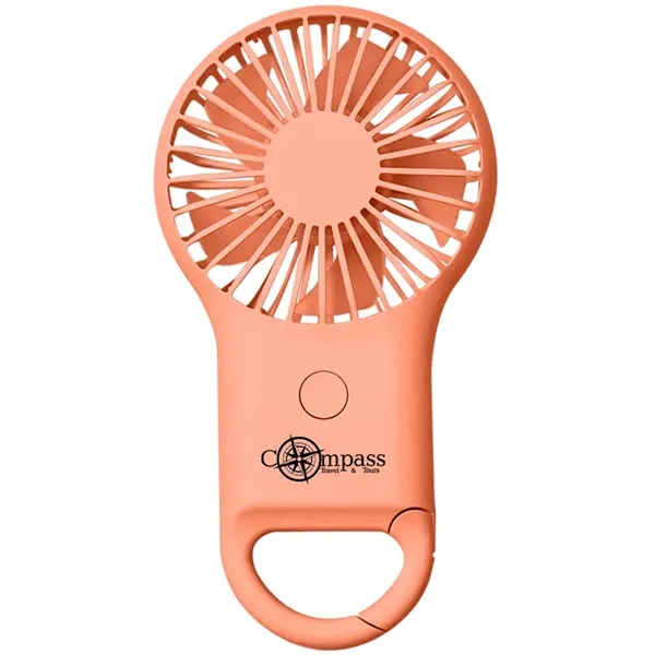 Mini Pocket Fan with Mountaineering Buckle - Mini Pocket Fan with Mountaineering Buckle - Image 3 of 6