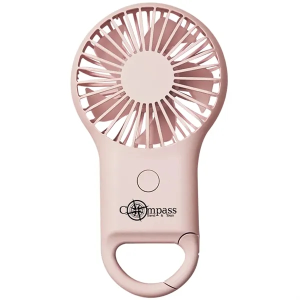 Mini Pocket Fan with Mountaineering Buckle - Mini Pocket Fan with Mountaineering Buckle - Image 5 of 6