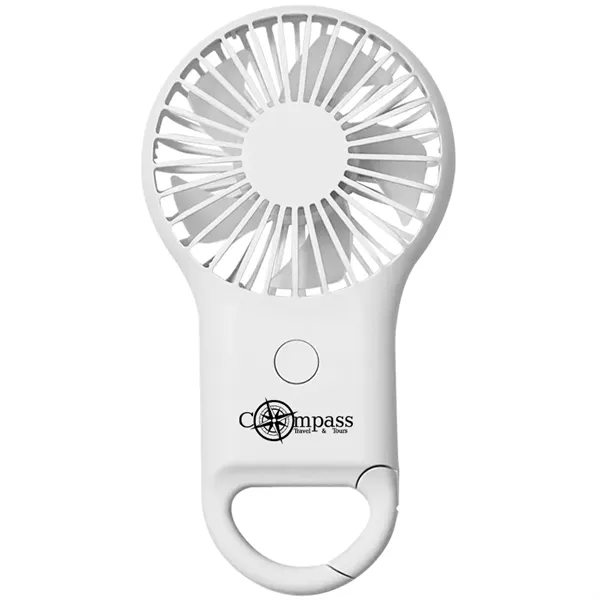 Mini Pocket Fan with Mountaineering Buckle - Mini Pocket Fan with Mountaineering Buckle - Image 6 of 6