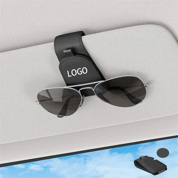 Magnetic Leather Sunglasses Holder And Ticket Card Clip - Magnetic Leather Sunglasses Holder And Ticket Card Clip - Image 0 of 3