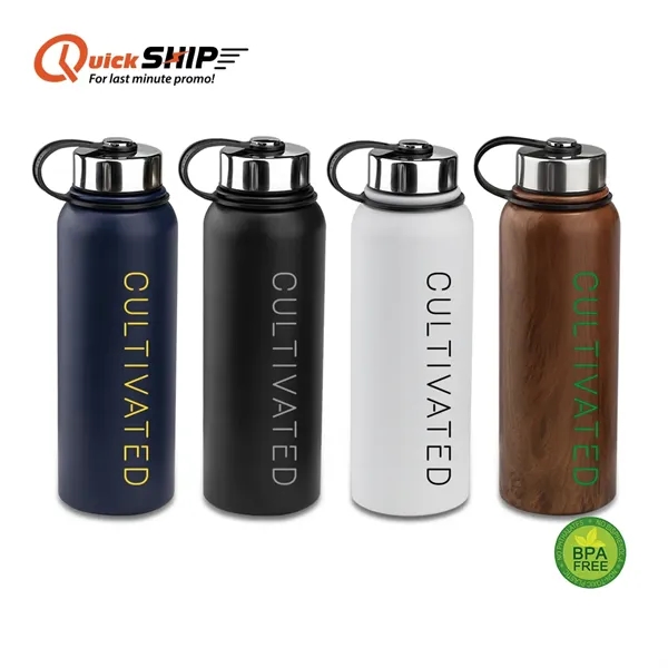 Redwood 40oz Stainless Steel Water Bottle - Redwood 40oz Stainless Steel Water Bottle - Image 0 of 20
