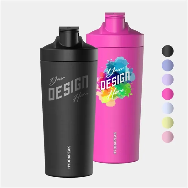 26 oz Hydrapeak® Stainless Steel Cocktail Shaker Bottle - 26 oz Hydrapeak® Stainless Steel Cocktail Shaker Bottle - Image 0 of 10