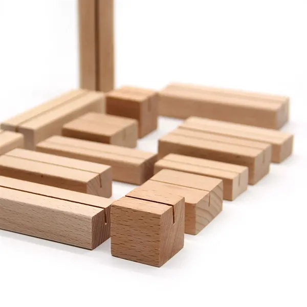 Wooden Business Card Holder Display Stand - Wooden Business Card Holder Display Stand - Image 2 of 2