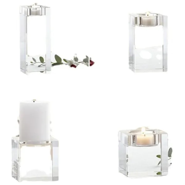 Custom 3D Photo Crystal Candle Holder - Custom 3D Photo Crystal Candle Holder - Image 2 of 2