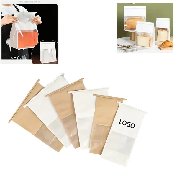 Paper Bread Bags with Reusable Ties - Paper Bread Bags with Reusable Ties - Image 0 of 2