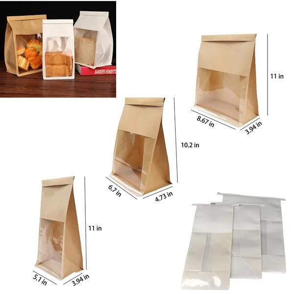 Paper Bread Bags with Reusable Ties - Paper Bread Bags with Reusable Ties - Image 1 of 2