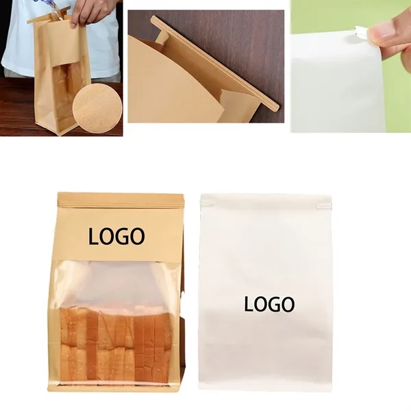 Paper Bread Bags with Reusable Ties - Paper Bread Bags with Reusable Ties - Image 2 of 2