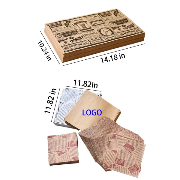 Wax Paper Sheets for Food Basket Liners - Wax Paper Sheets for Food Basket Liners - Image 1 of 2