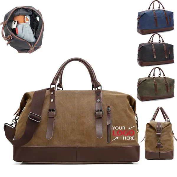 Canvas Travel Duffel Luggage Bag - Canvas Travel Duffel Luggage Bag - Image 0 of 8