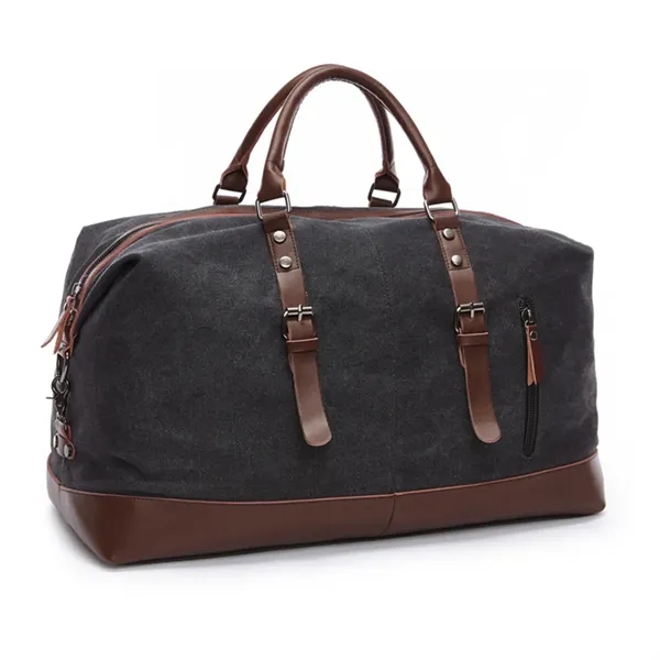 Canvas Travel Duffel Luggage Bag - Canvas Travel Duffel Luggage Bag - Image 6 of 8