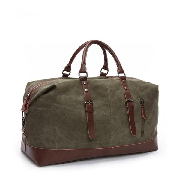 Canvas Travel Duffel Luggage Bag - Canvas Travel Duffel Luggage Bag - Image 8 of 8