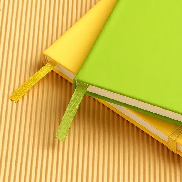 PU Leather Notebook with Elastic Strap - PU Leather Notebook with Elastic Strap - Image 3 of 14