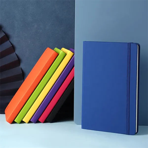 PU Leather Notebook with Elastic Strap - PU Leather Notebook with Elastic Strap - Image 11 of 14
