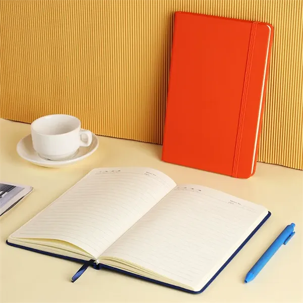 PU Leather Notebook with Elastic Strap - PU Leather Notebook with Elastic Strap - Image 13 of 14