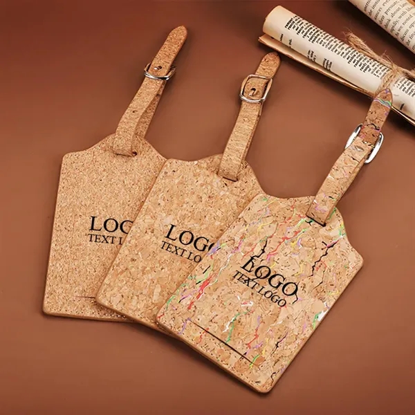 Natural Cork Luggage Tag - Natural Cork Luggage Tag - Image 0 of 11