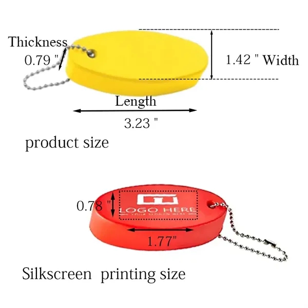Oval Floating Keychain - Oval Floating Keychain - Image 2 of 9