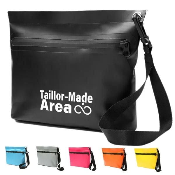 Waterproof Zipper Pouch Storage Black Gear Tote Bag - Waterproof Zipper Pouch Storage Black Gear Tote Bag - Image 0 of 7