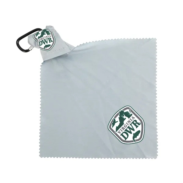 Microfiber Cleaning Cloth With Carabiner - Microfiber Cleaning Cloth With Carabiner - Image 3 of 7