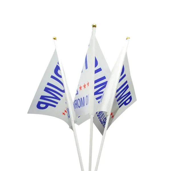Hand Held Small Polyester Flag - Hand Held Small Polyester Flag - Image 6 of 12