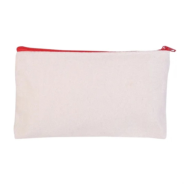 10Oz Durable Canvas Pencil Bag with Handle - 10Oz Durable Canvas Pencil Bag with Handle - Image 2 of 3