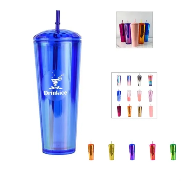 24Oz Iridescent Unicorn Diamond Tumbler With Lid - 24Oz Iridescent Unicorn Diamond Tumbler With Lid - Image 0 of 3
