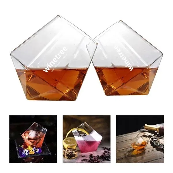 Diamond Shaped Whiskey Glasses - Diamond Shaped Whiskey Glasses - Image 0 of 9