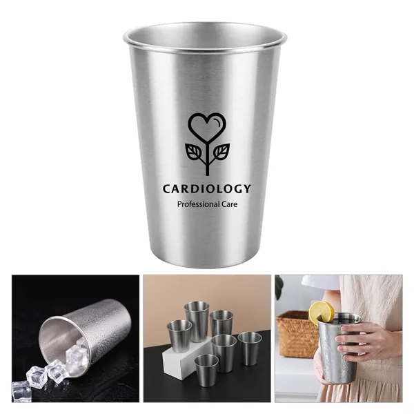 12 Oz Stainless Steel Water Coffee Mug Cup - 12 Oz Stainless Steel Water Coffee Mug Cup - Image 0 of 9