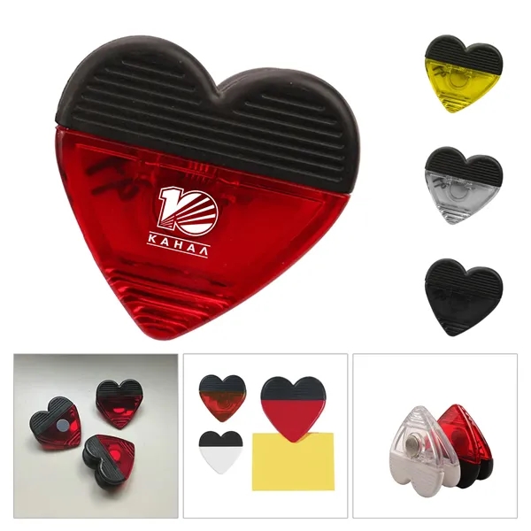 Heart Shape Magnet Memo Clip