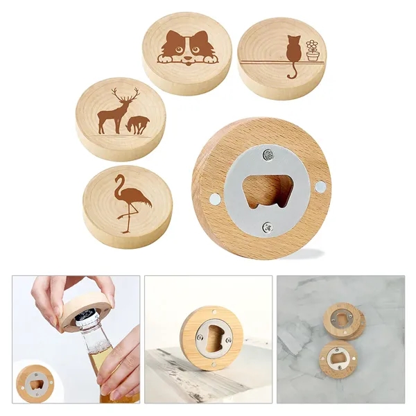 Wood Coaster Bottle Opener