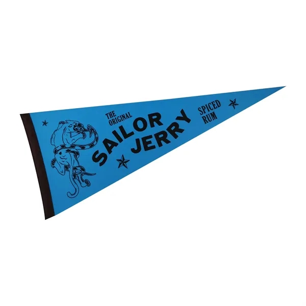 4" X 10" Mini Felt Pennant W/ Sewn Strip - 4" X 10" Mini Felt Pennant W/ Sewn Strip - Image 11 of 12