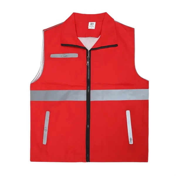 Unisex Reflective Safety Vest - Unisex Reflective Safety Vest - Image 2 of 3