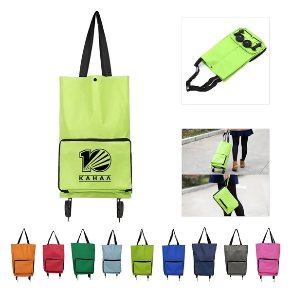 Folding Shopping Bag With Wheels - Folding Shopping Bag With Wheels - Image 0 of 3