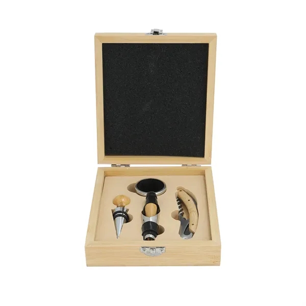 4 In 1 Gift Set Wine Opener Accessories - 4 In 1 Gift Set Wine Opener Accessories - Image 1 of 5