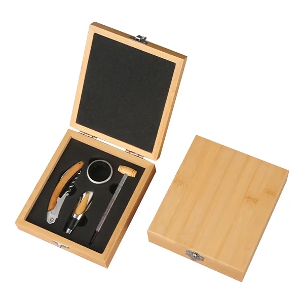 4 In 1 Gift Set Wine Opener Accessories - 4 In 1 Gift Set Wine Opener Accessories - Image 3 of 5