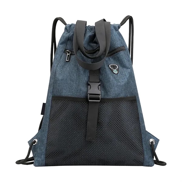 Drawstring Backpack Port Headphone Hole - Drawstring Backpack Port Headphone Hole - Image 1 of 3