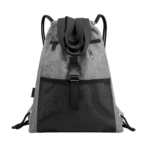 Drawstring Backpack Port Headphone Hole - Drawstring Backpack Port Headphone Hole - Image 2 of 3