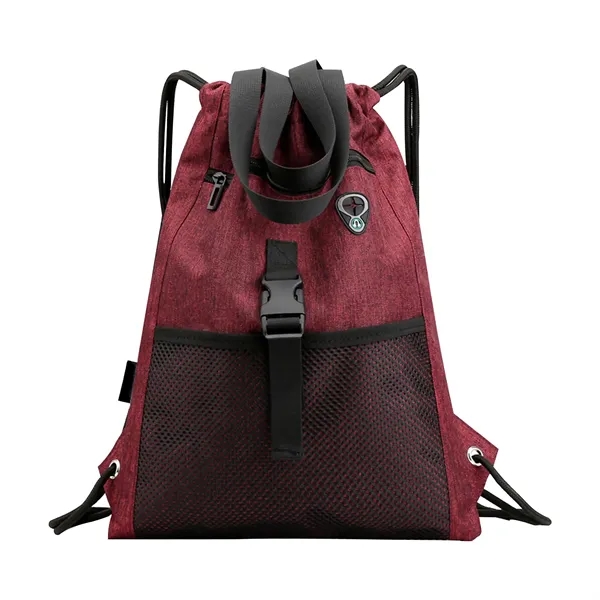 Drawstring Backpack Port Headphone Hole - Drawstring Backpack Port Headphone Hole - Image 3 of 3