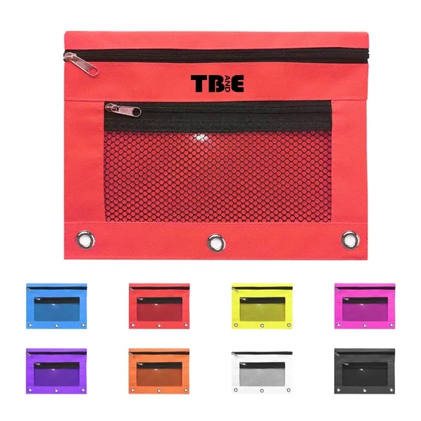 3 Ring Pen Pencil Pouch - 3 Ring Pen Pencil Pouch - Image 0 of 3