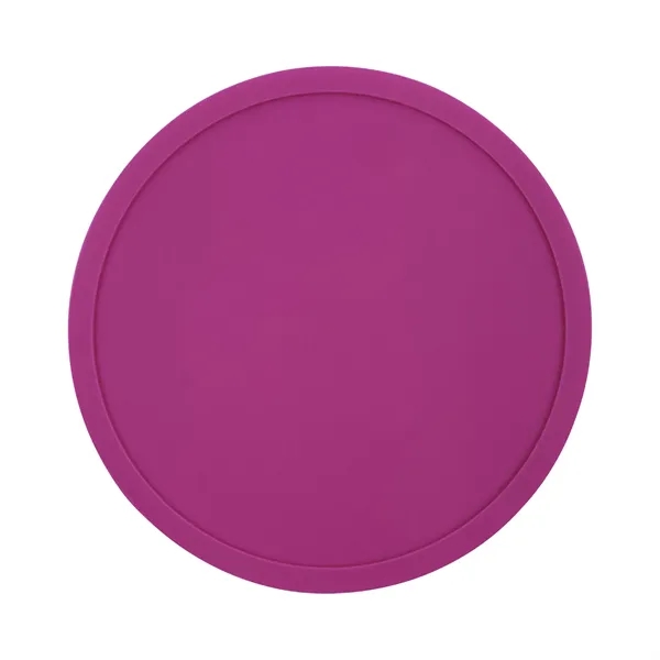 Custom Round Silicone Coaster - Custom Round Silicone Coaster - Image 6 of 8