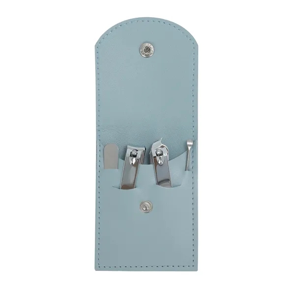 4Pcs Nail Scissors Manicure Set With Pu Leather - 4Pcs Nail Scissors Manicure Set With Pu Leather - Image 7 of 8
