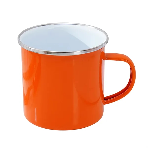 12 oz. White Enamel Mug Silver Rim With Case - 12 oz. White Enamel Mug Silver Rim With Case - Image 10 of 11