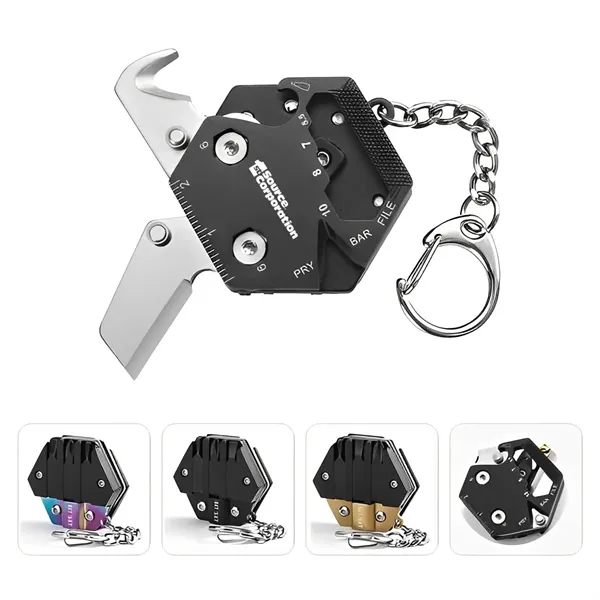Mini Multitool Folding Tool Keychain - Mini Multitool Folding Tool Keychain - Image 0 of 3