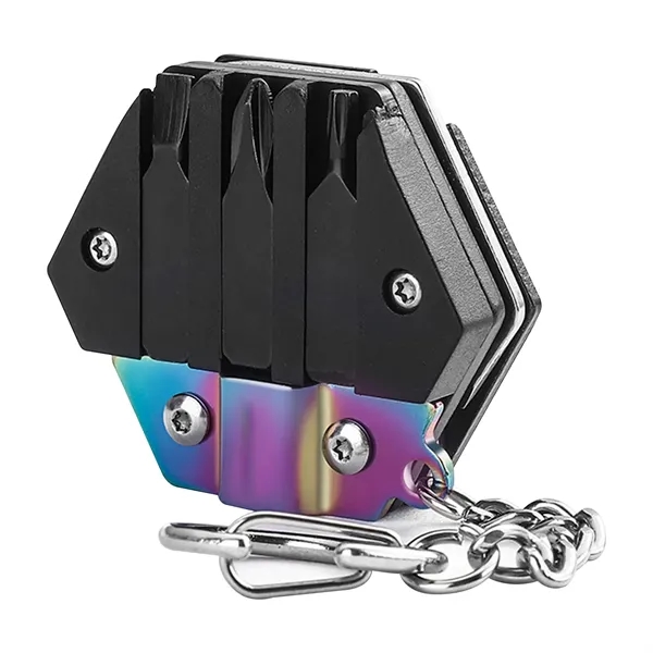 Mini Multitool Folding Tool Keychain - Mini Multitool Folding Tool Keychain - Image 2 of 3